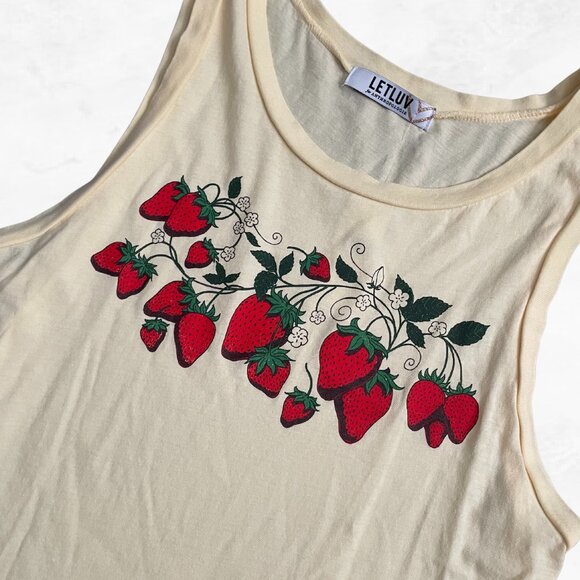 LETLUV Strawberry Graphic Tank Top - Picture 4 of 6